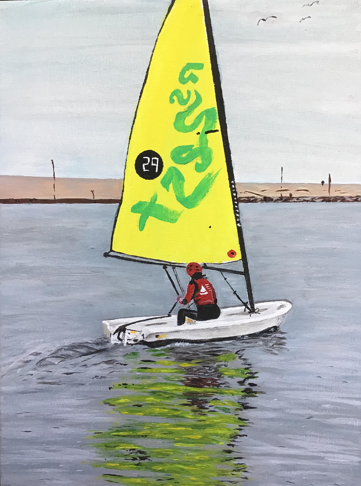 Tori on a boat (Comissioned and SOLD)